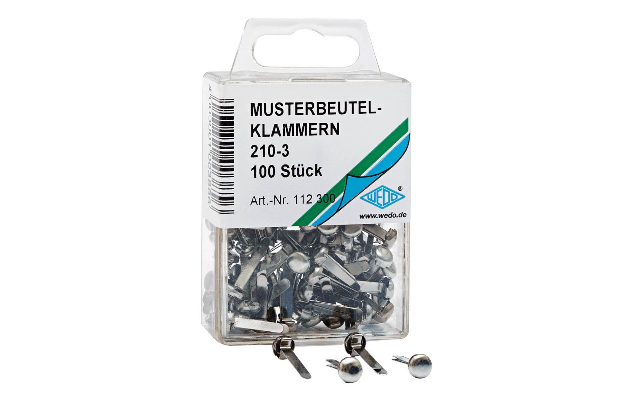 WEDO Rundkopfklammer 7 mm 100 Stück