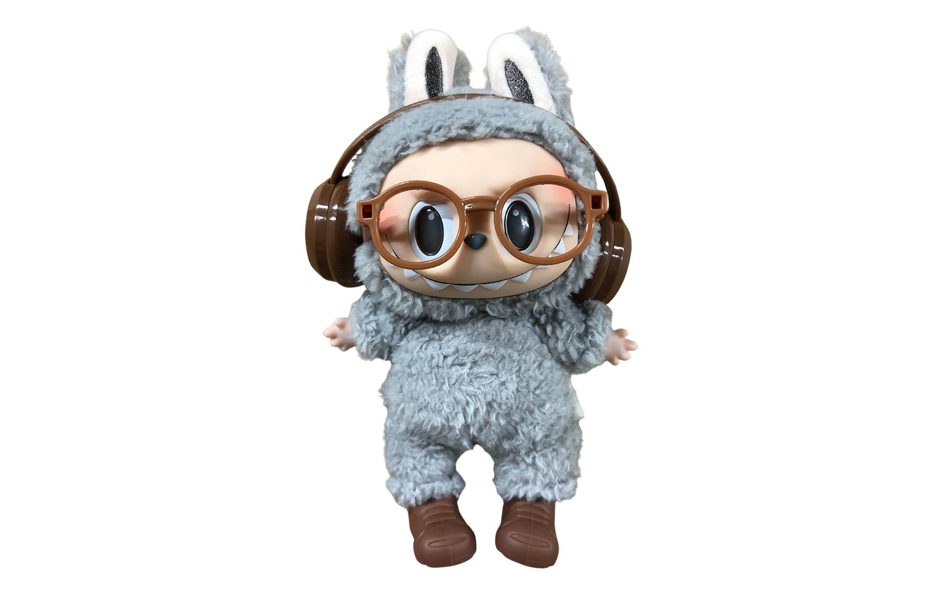 Nize Puppenkleidung Labubu Accessoire-Set Nerdy, Braun