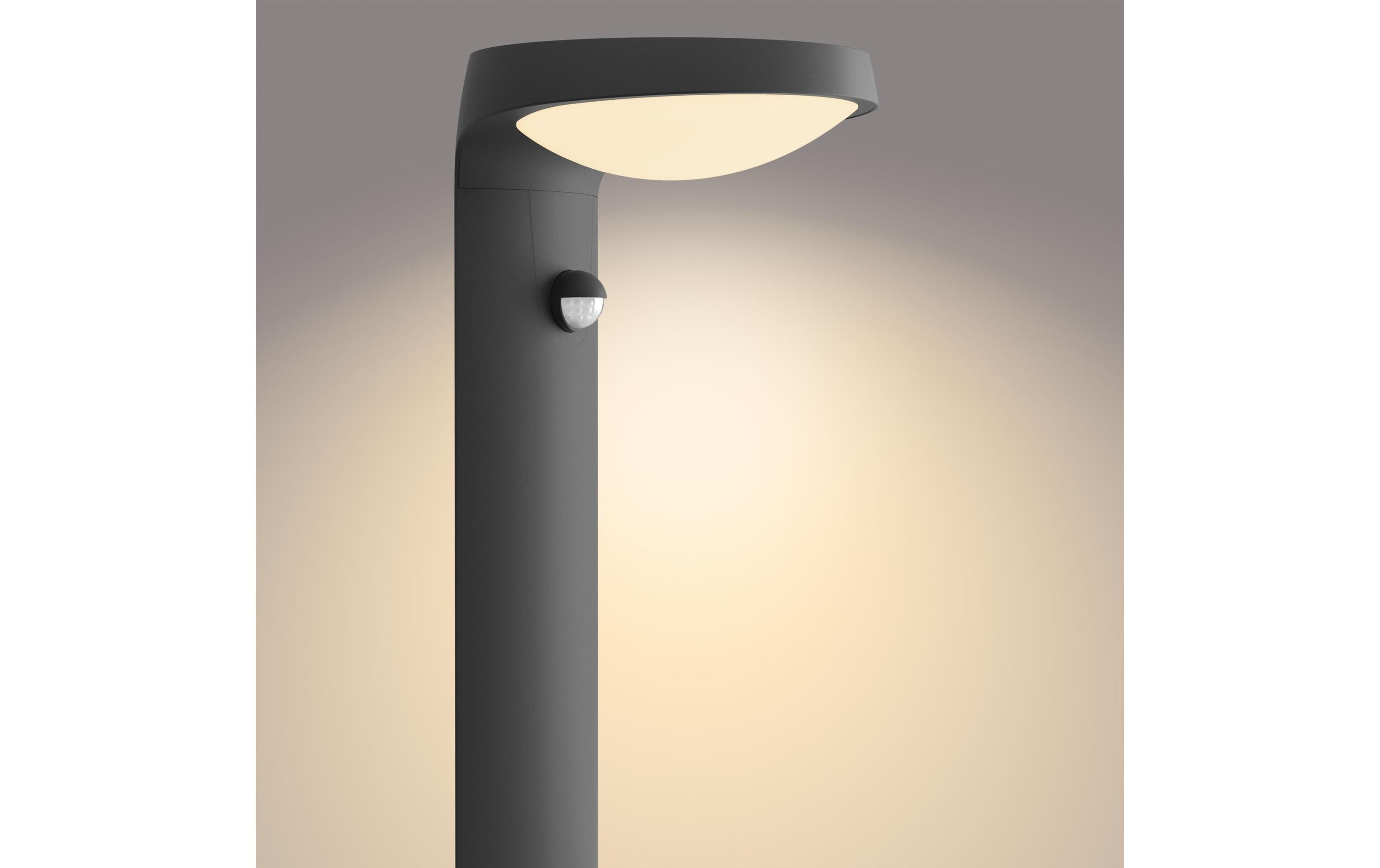 Philips Tyla Sockelleuchte,Solar Ultra-Efficient anthrazit + Sensor