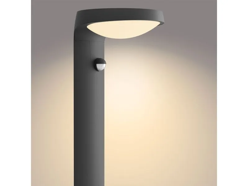 Philips Tyla Sockelleuchte,Solar Ultra-Efficient anthrazit + Sensor