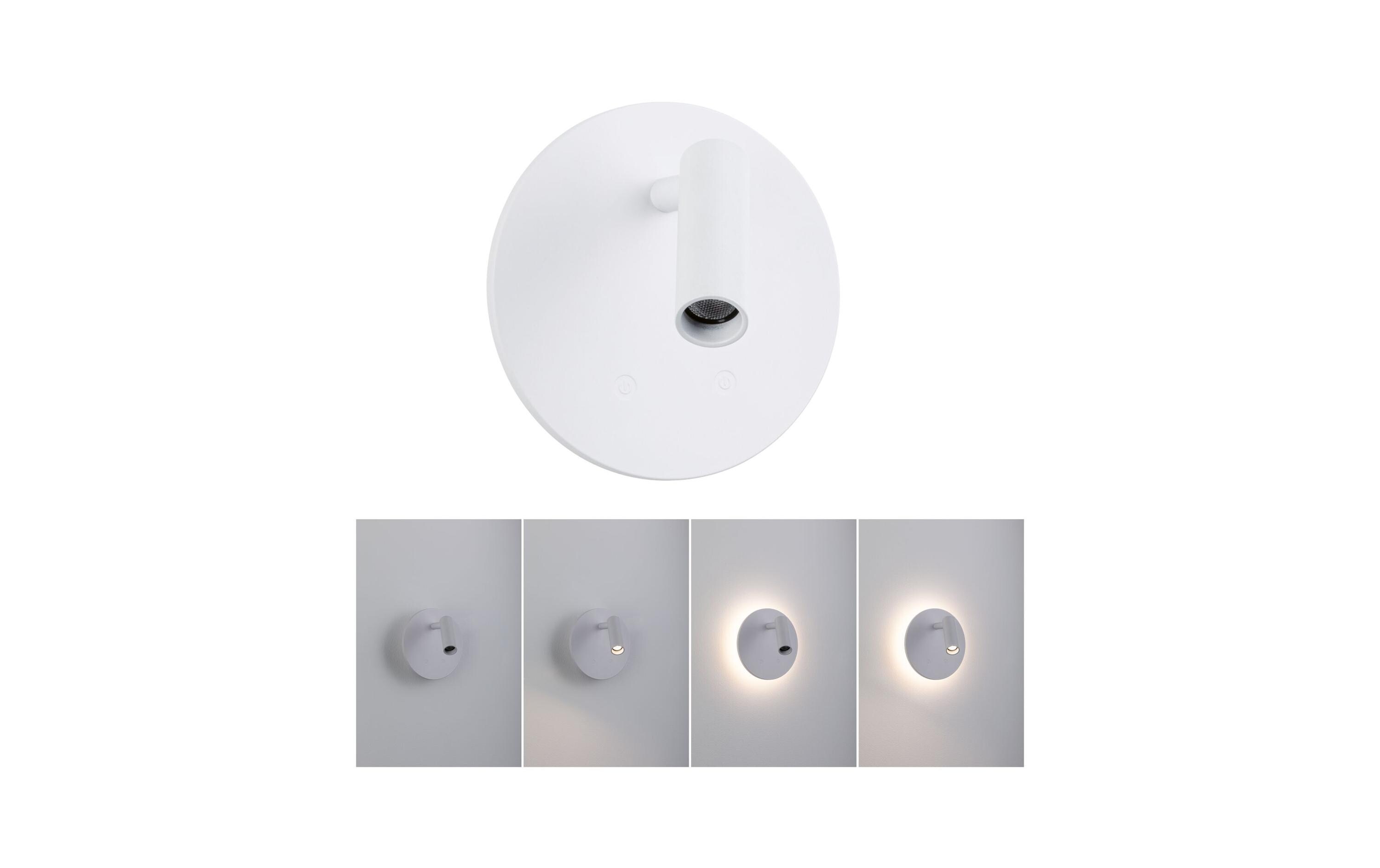 Paulmann LED Akkuwandleuchte Kiora 2700K dimmbar Weiss