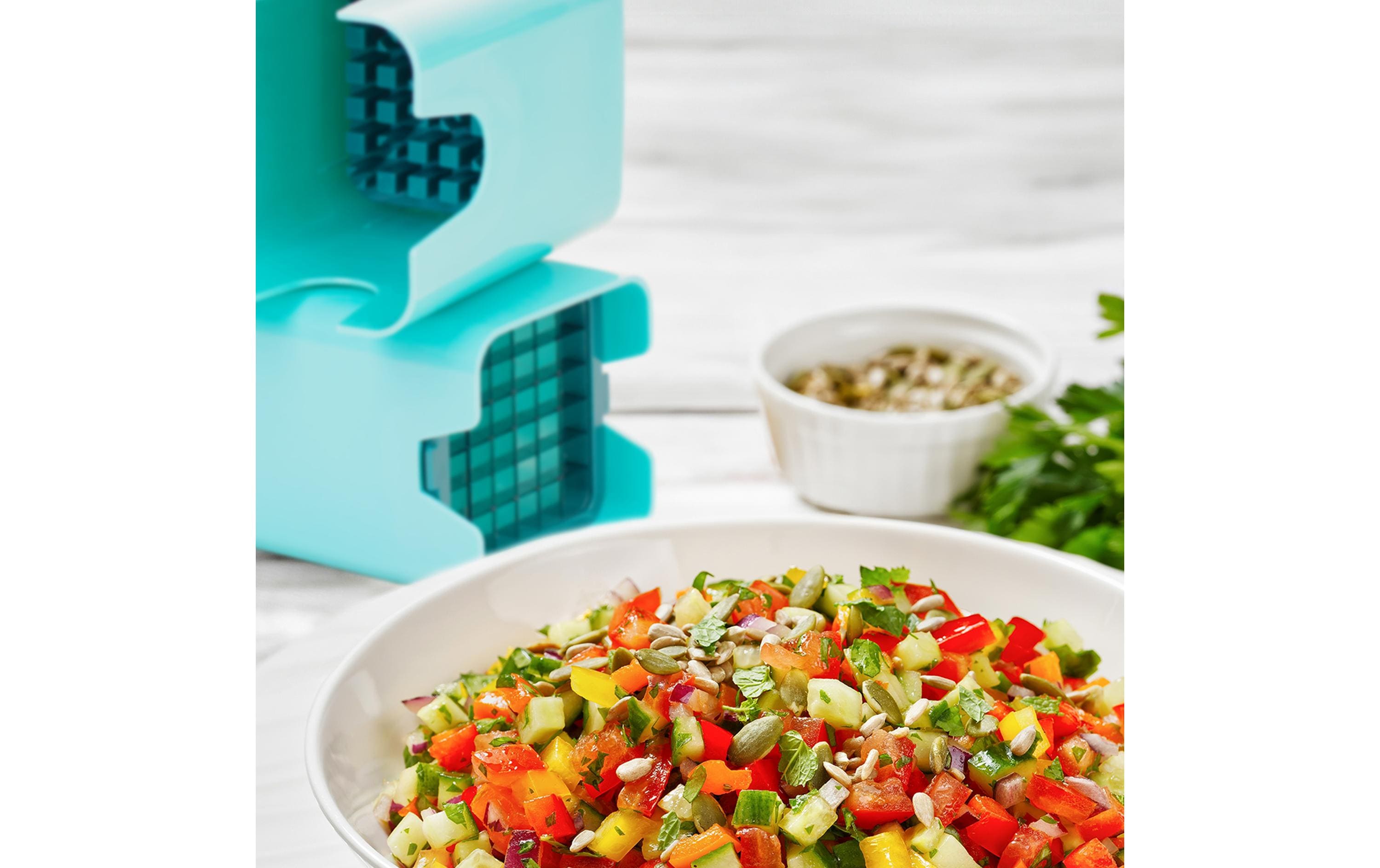 Genius Gemüseschneider Nicer Dicer Minis Set 13-teilig, Türkis