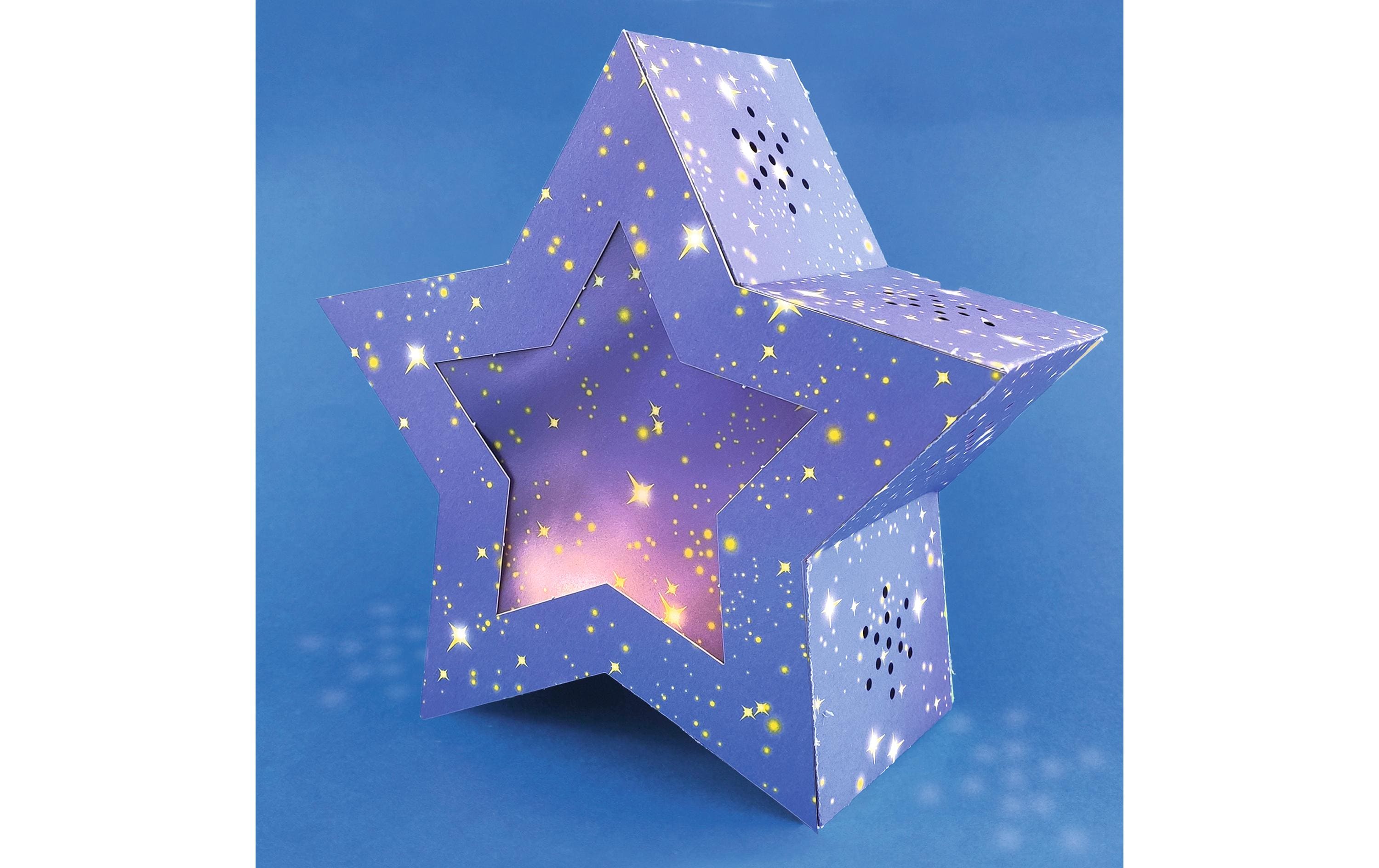 URSUS Laternen-Bastelset Twinkel Star Blau