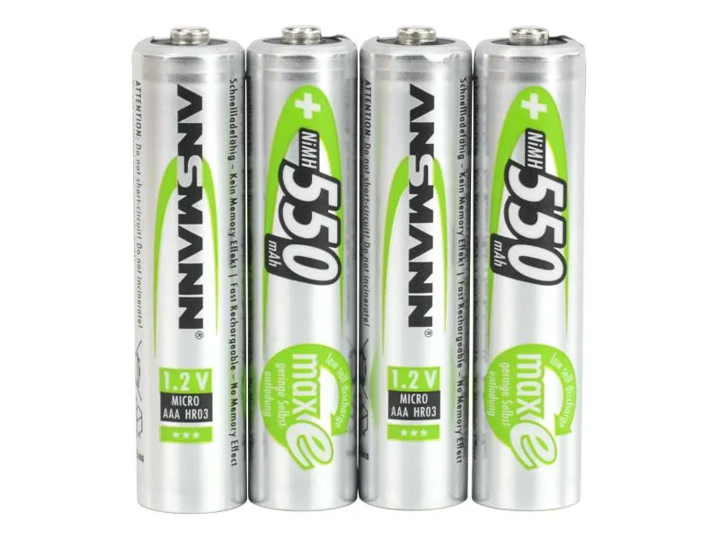 Ansmann Akku 4x AAA 550 mAh Ansmann Akku 4x AAA 550 mAh