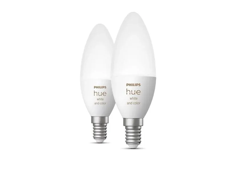 Philips Hue Hue WCA B39 E14 500 lm, 1000-20000 K, Doppelpack, EU Philips Hue Hue WCA B39 E14 500 lm, 1000-20000 K, Doppelpack, EU