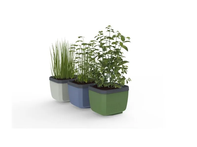 Gusta Garden HERBS BUDDY Kräutertopf 3er Set Grün Gusta Garden HERBS BUDDY Kräutertopf 3er Set Grün