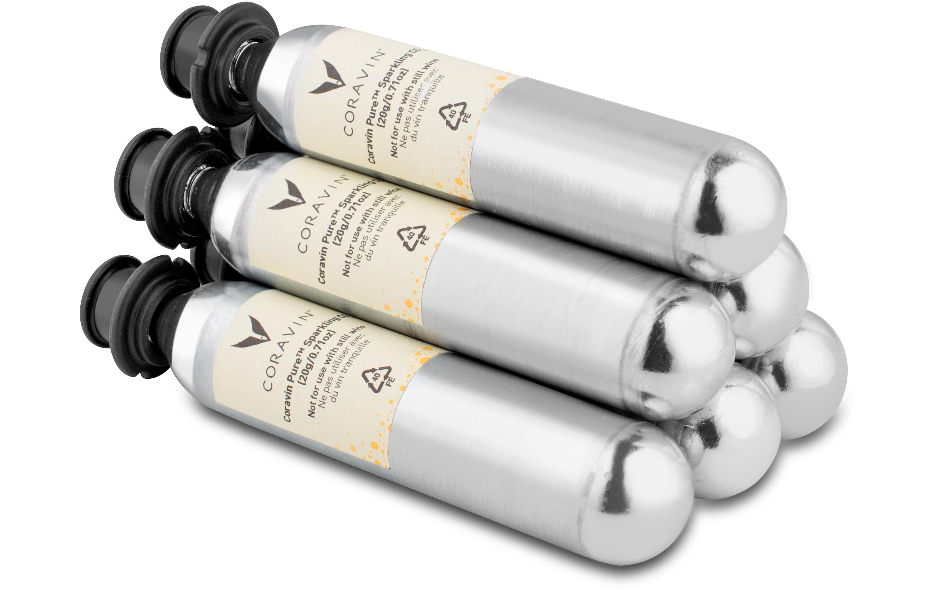 Coravin Patrone Sparkling CO2 6 Stück, Silber Coravin Patrone Sparkling CO2 6 Stück, Silber