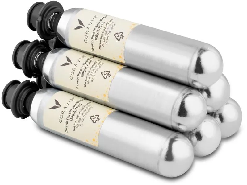 Coravin Patrone Sparkling CO2 6 Stück, Silber Coravin Patrone Sparkling CO2 6 Stück, Silber