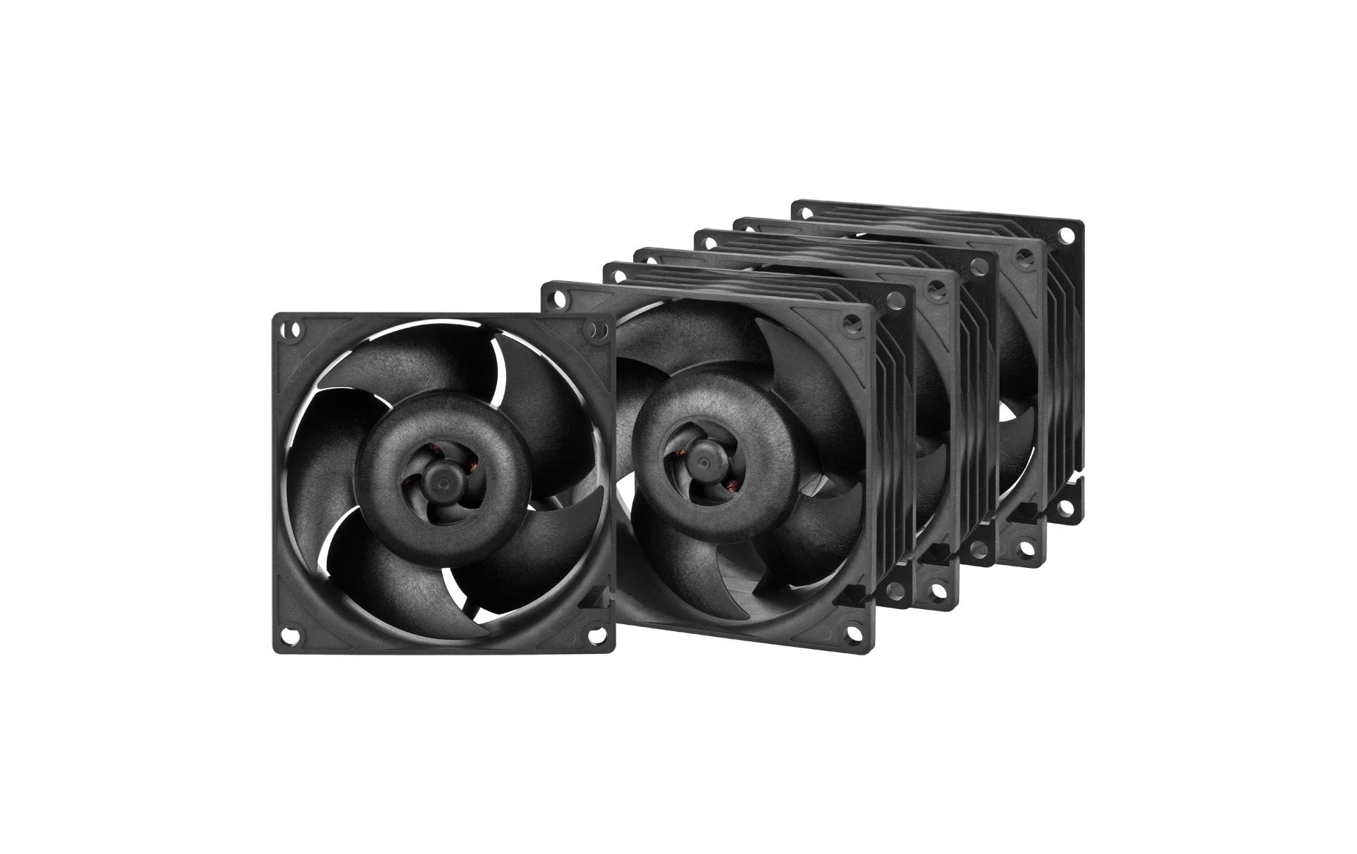 Arctic Cooling PC-Lüfter S8038-10K, 80 mm, 10000 RPM, Schwarz, 4 Stück