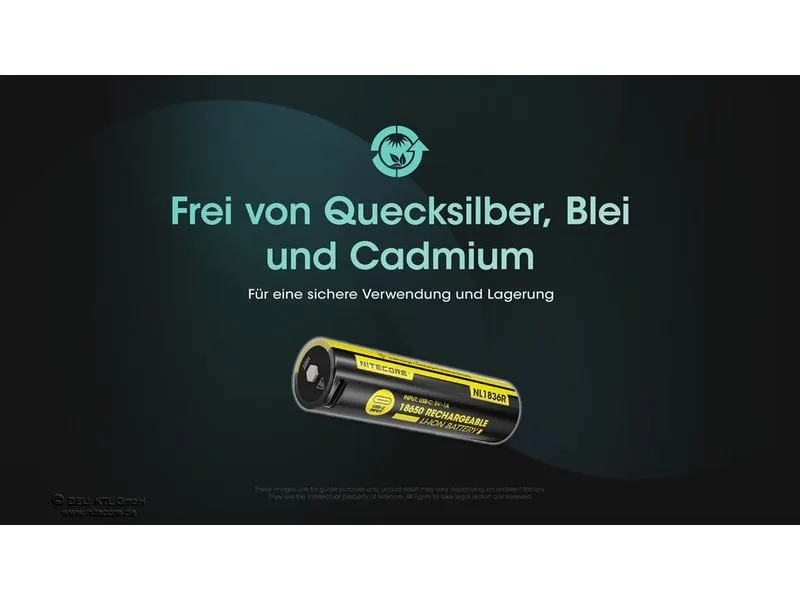 Nitecore Akku NL1836R 18650 UCB-C, 3600 mAh Nitecore Akku NL1836R 18650 UCB-C, 3600 mAh