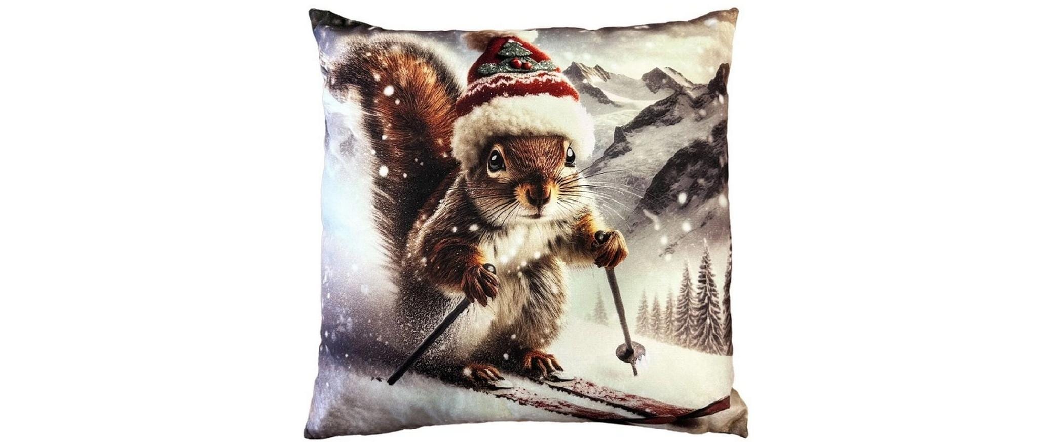 Dameco Kissen Eichörnchen 45 x 45 cm