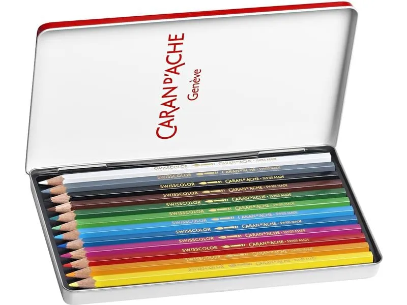 Caran d'Ache Aquarellstifte Swisscolor 12 Stück Caran d'Ache Aquarellstifte Swisscolor 12 Stück