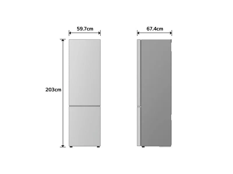 LG Einbau-Kühl-Gefrierkombination GBBSJ2CCEP Schwarz, Rechts LG Einbau-Kühl-Gefrierkombination GBBSJ2CCEP Schwarz, Rechts