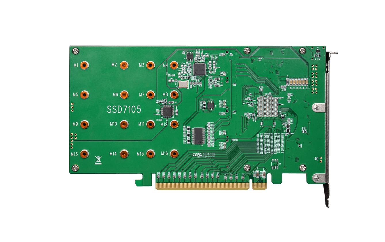 Highpoint RAID-Controller SSD7105 PCI-Ex16v3 - 4x M.2 NVMe, bootfähig