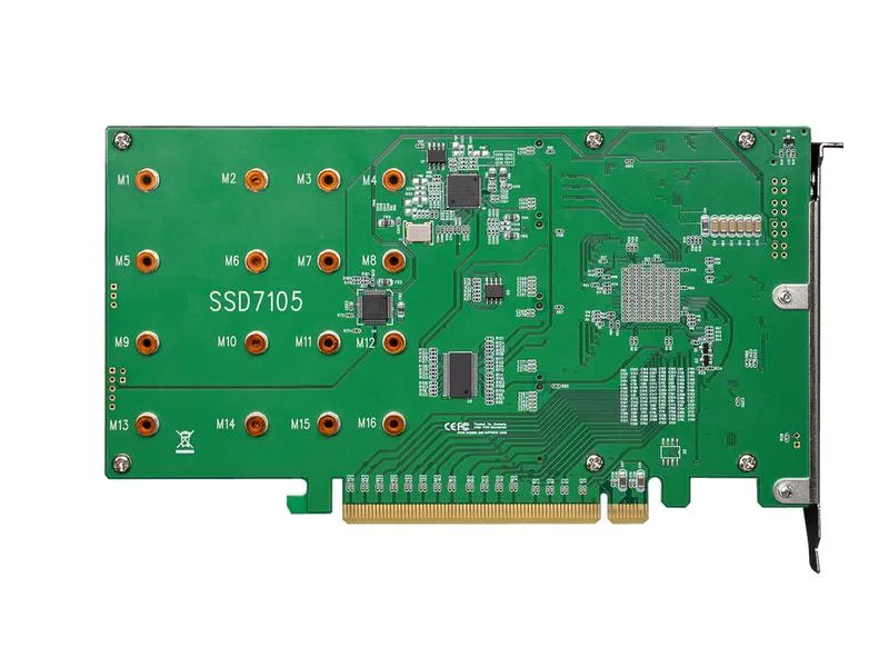 Highpoint RAID-Controller SSD7105 PCI-Ex16v3 - 4x M.2 NVMe, bootfähig