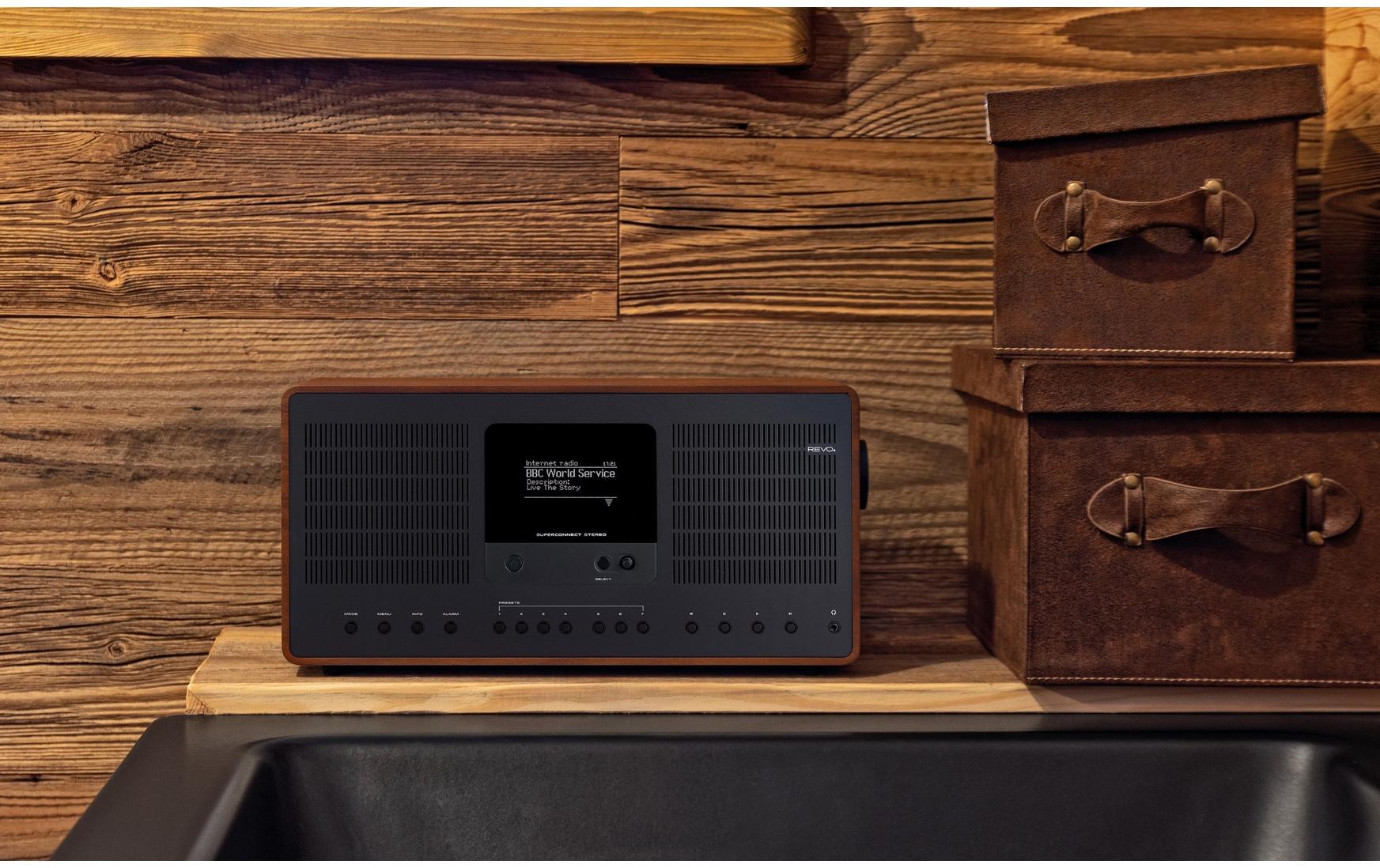 Revo DAB+ Radio Superconnect Stereo Schwarz