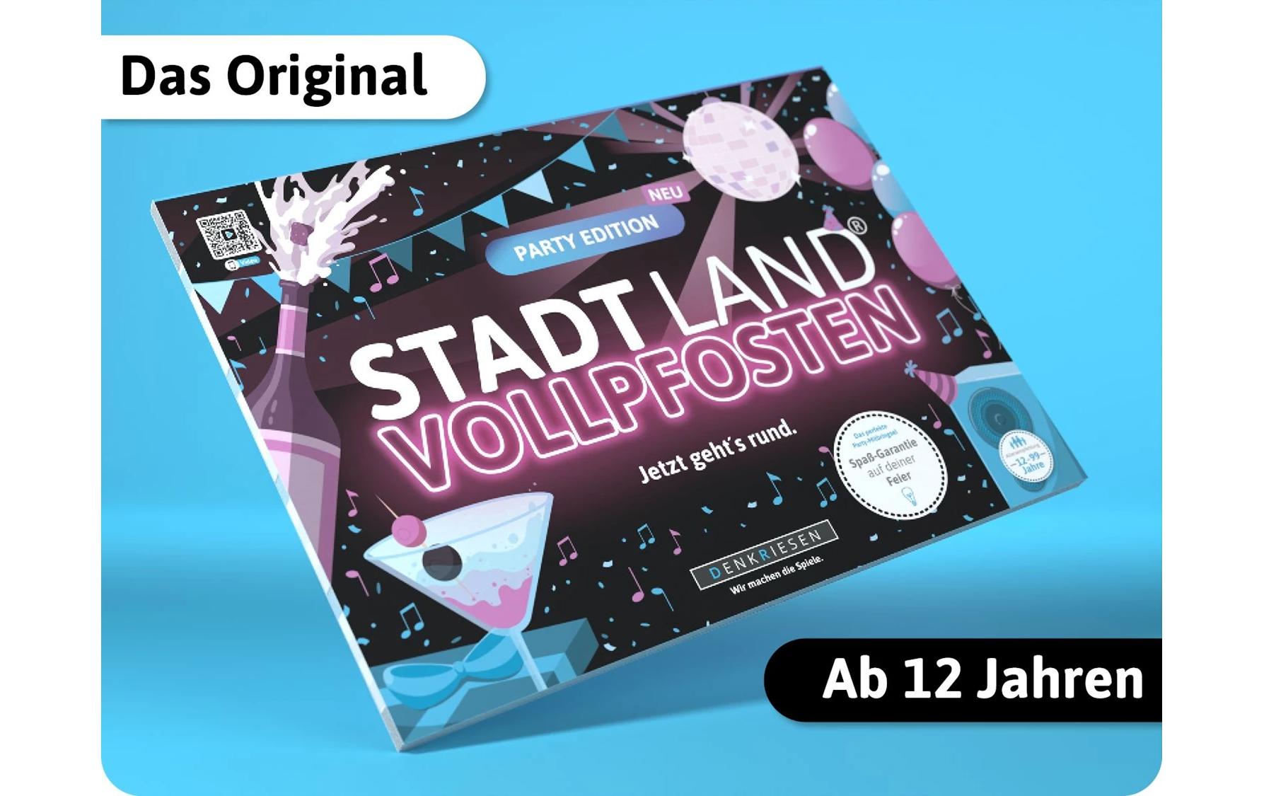 Denkriesen Stadt Land Vollpfosten A4 Block Party Edition -DE-