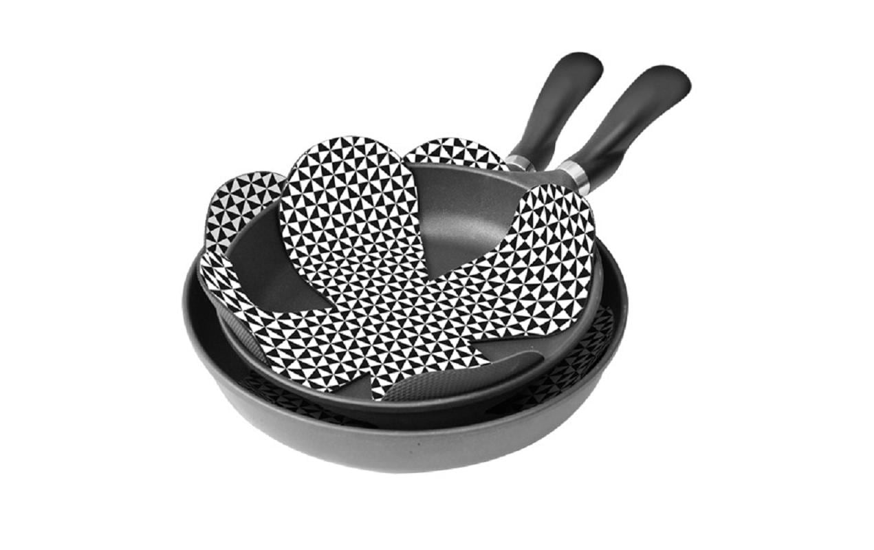 Moha Pfannenschutz Pan Protector 2 Stück, Schwarz