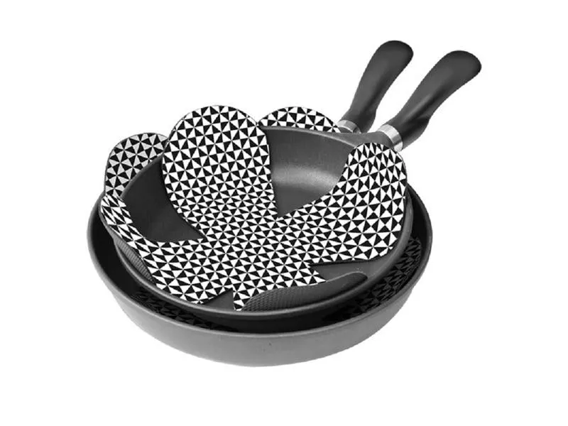 Moha Pfannenschutz Pan Protector 2 Stück, Schwarz