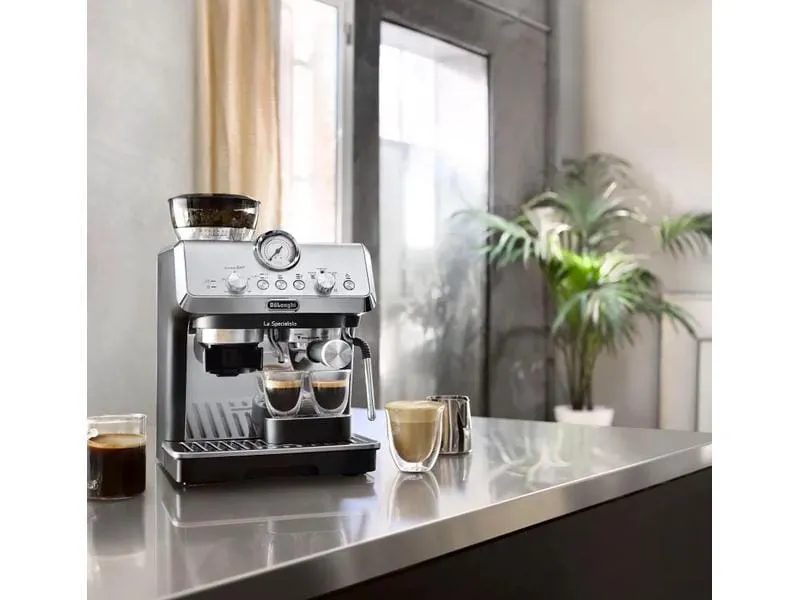 De'Longhi Siebträgermaschine EC9155.MB La Specialista Arte Silber De'Longhi Siebträgermaschine EC9155.MB La Specialista Arte Silber