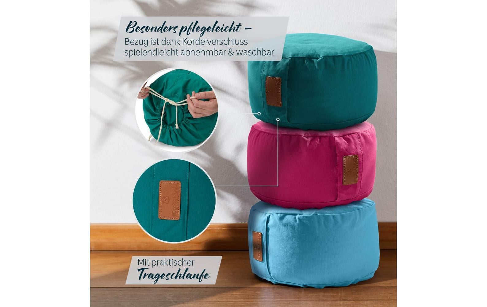 DoYourYoga Yoga-Kissen Vishnu Dinkelspelz, Grün