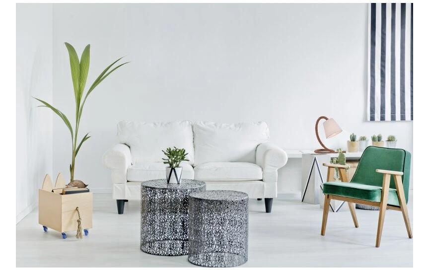 Näve Tischleuchte mit Textilschirm «Rope» 35 cm