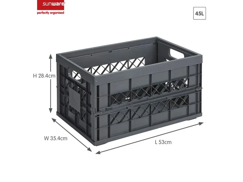 Sigma Home Faltbox Heavy Duty Anthrazit, Volumen: 45 l Sigma Home Faltbox Heavy Duty Anthrazit, Volumen: 45 l