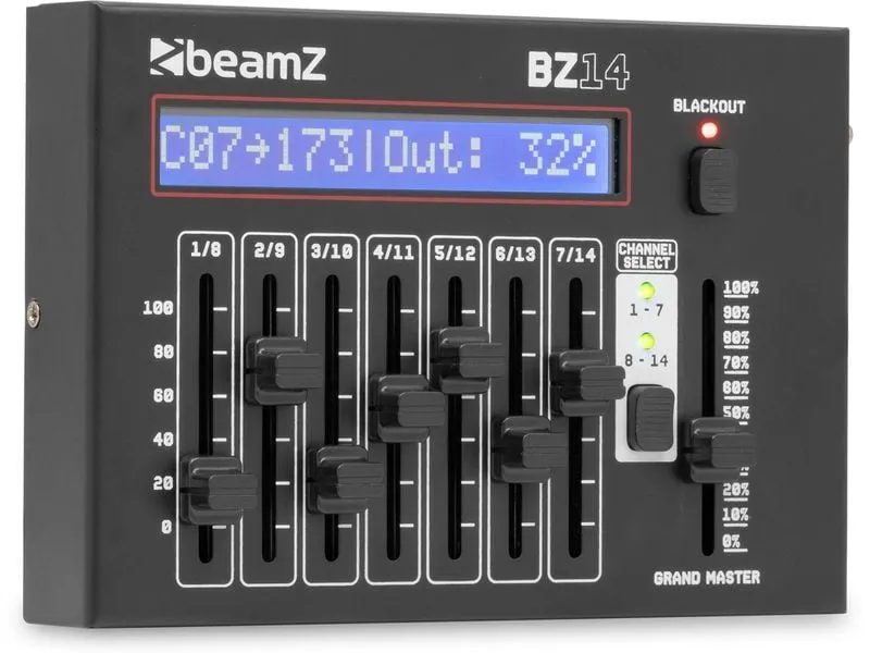 BeamZ BZ14 Schwarz 2x 7 Kanäle BeamZ BZ14 Schwarz 2x 7 Kanäle