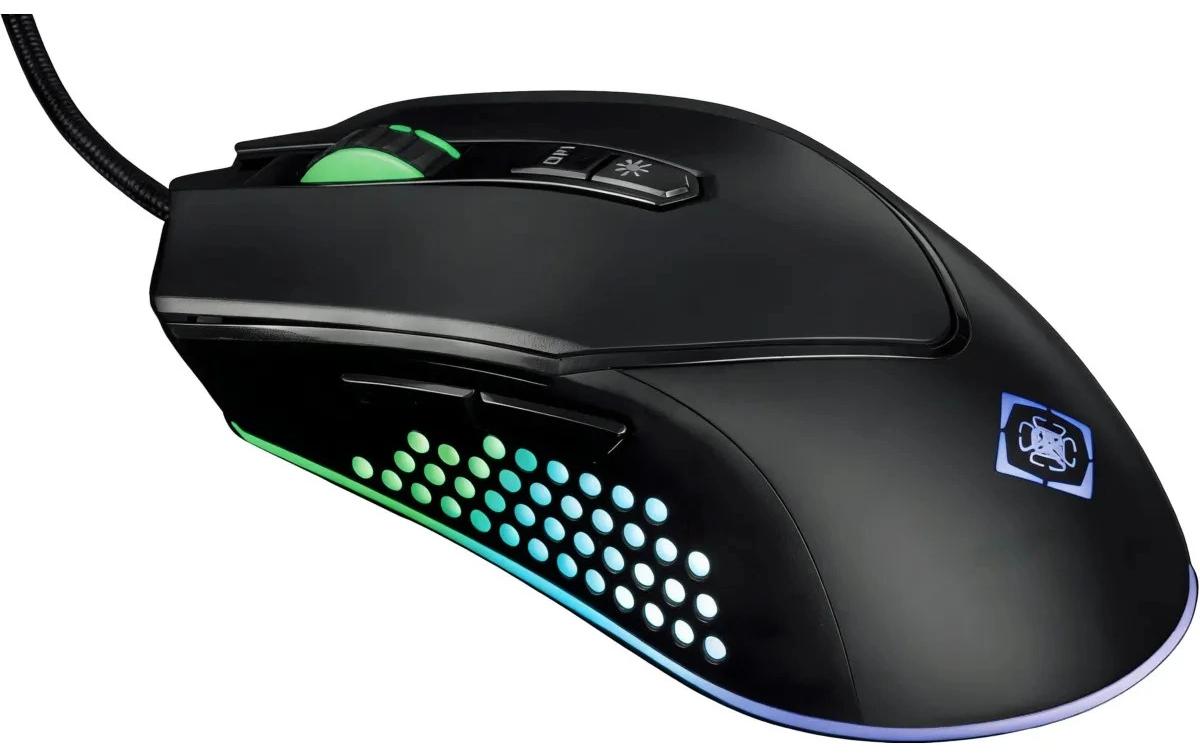 DELTACO Gaming-Tastatur Set GAM-113 V2 3-in-1 RGB Schwarz