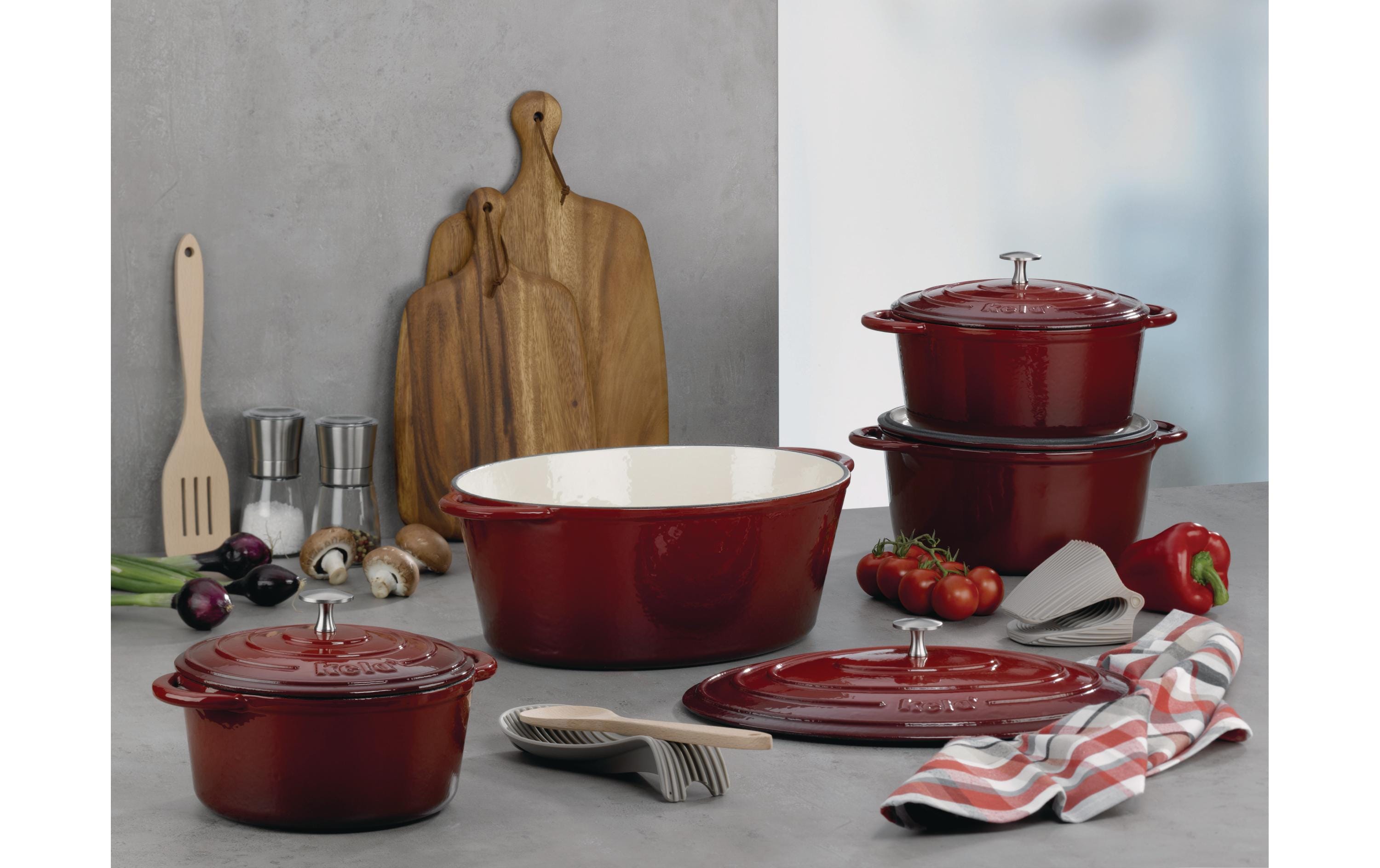 Kela Bräter Calido oval 36 cm, Rot