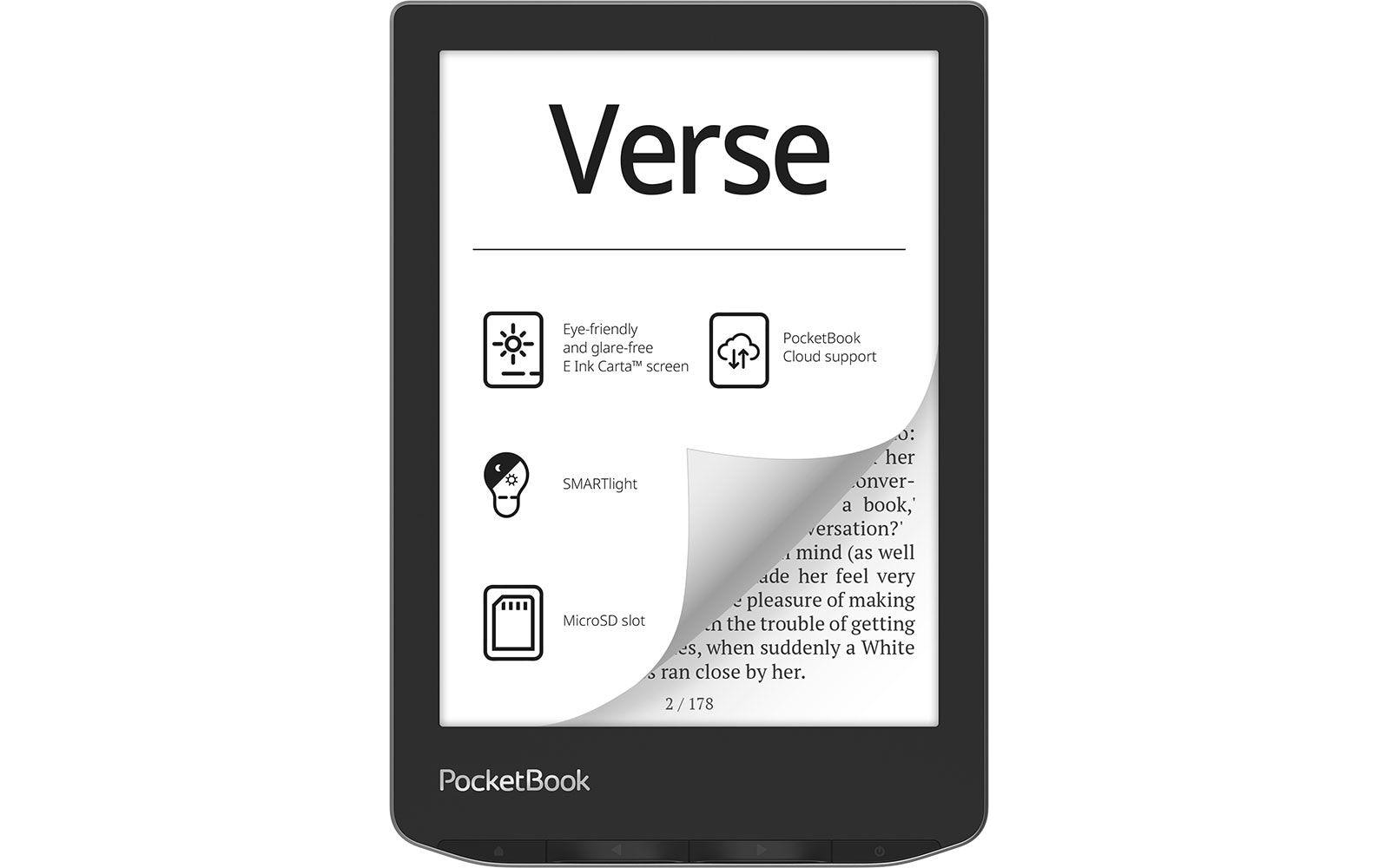 PocketBook E-Book Reader Verse Mist Grey