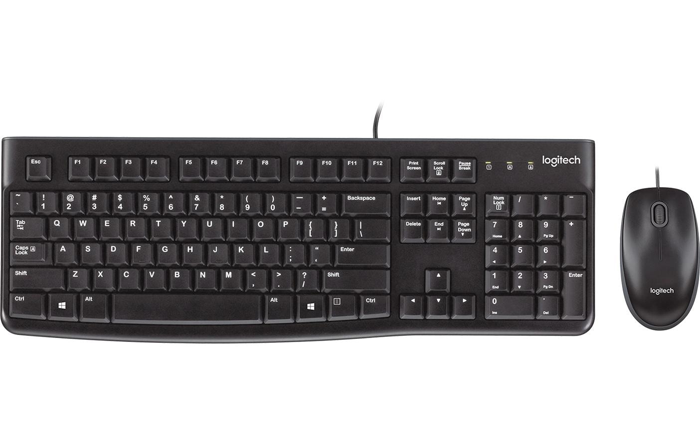 Logitech Tastatur-Maus-Set Desktop MK120