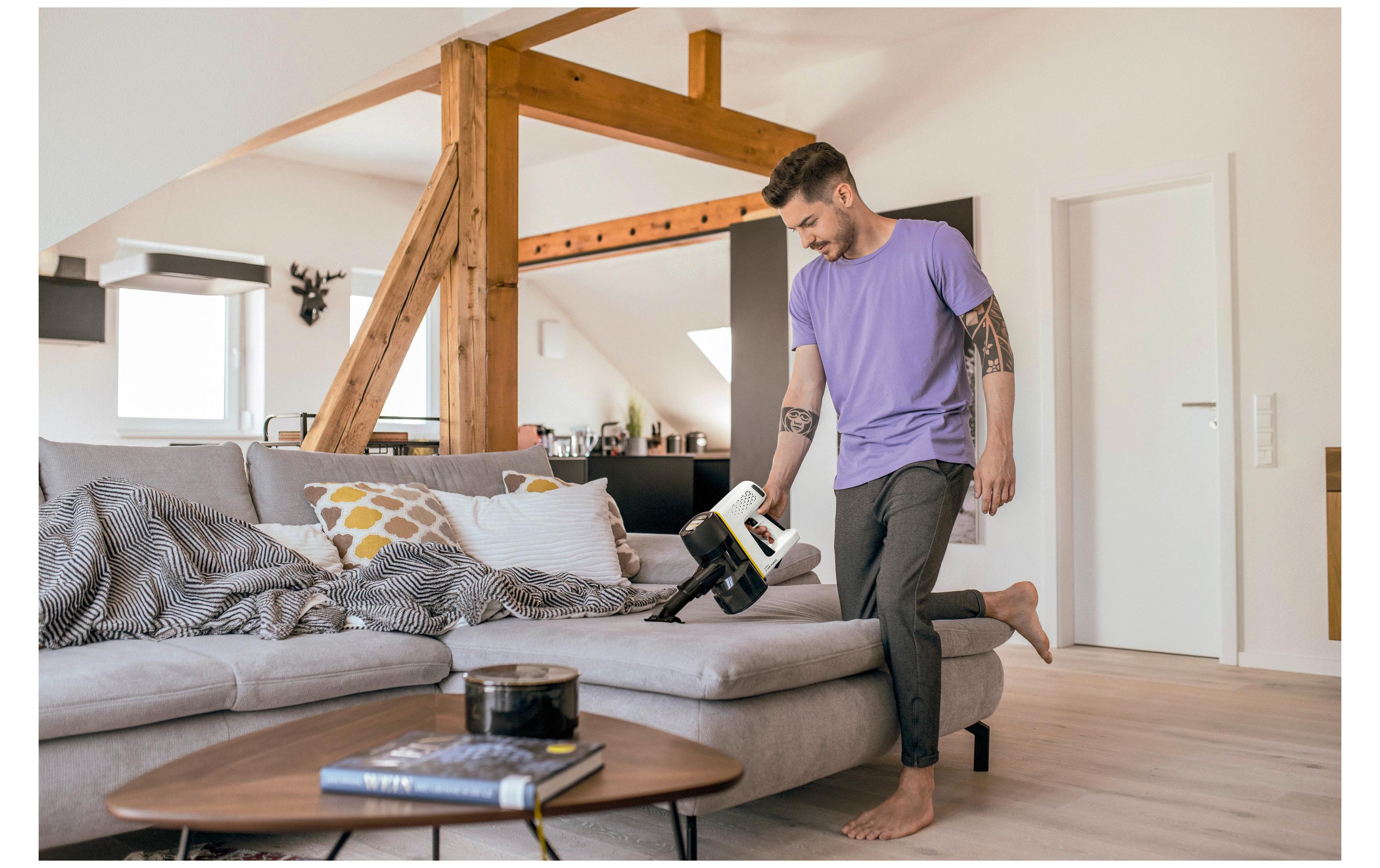 Kärcher Akku-Hand- und Stielsauger VC 4 Cordless myHome Gelb/Schwarz