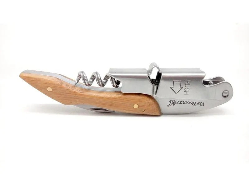 Vin Bouquet Kellnermesser Bambus Braun/Silber Vin Bouquet Kellnermesser Bambus Braun/Silber