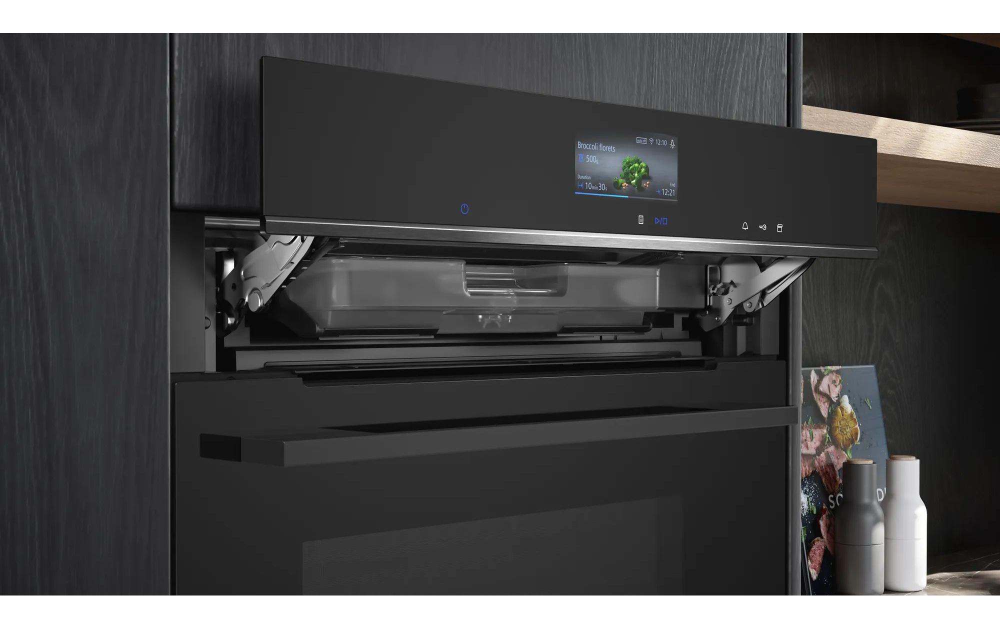 Siemens Einbaudampfbackofen CS756G1B1 Schwarz A+ Siemens Einbaudampfbackofen CS756G1B1 Schwarz A+