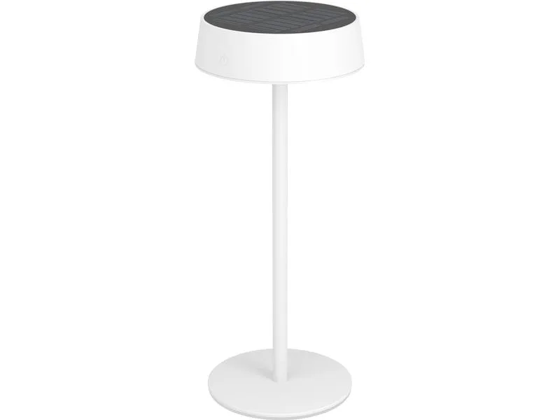 EGLO Leuchten Akku-Tischleuchte Simeri SOLAR-LED – Touch Weiss