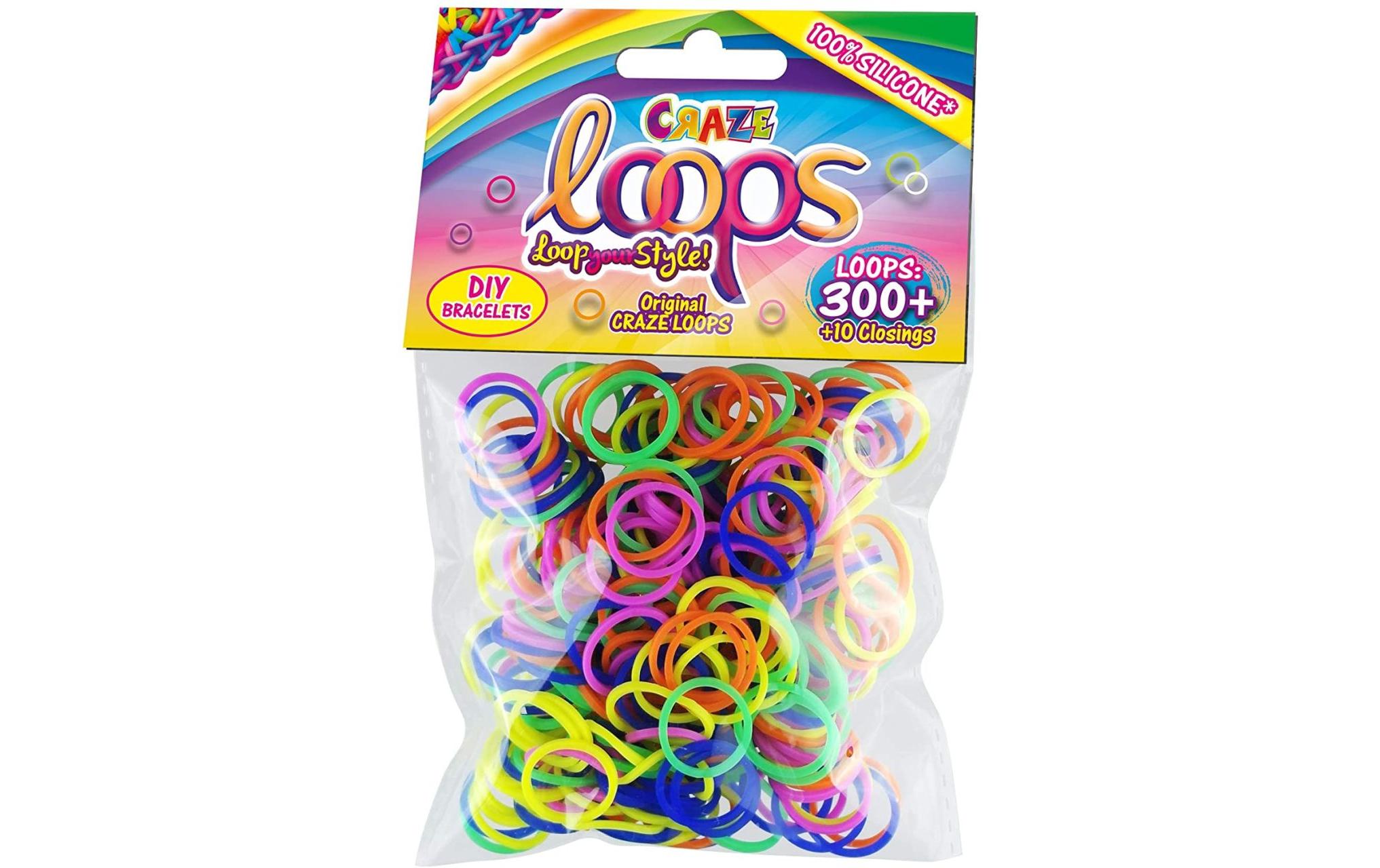 Craze Bastelset Loops Refill Pack - 300 assortiert Craze Bastelset Loops Refill Pack - 300 assortiert