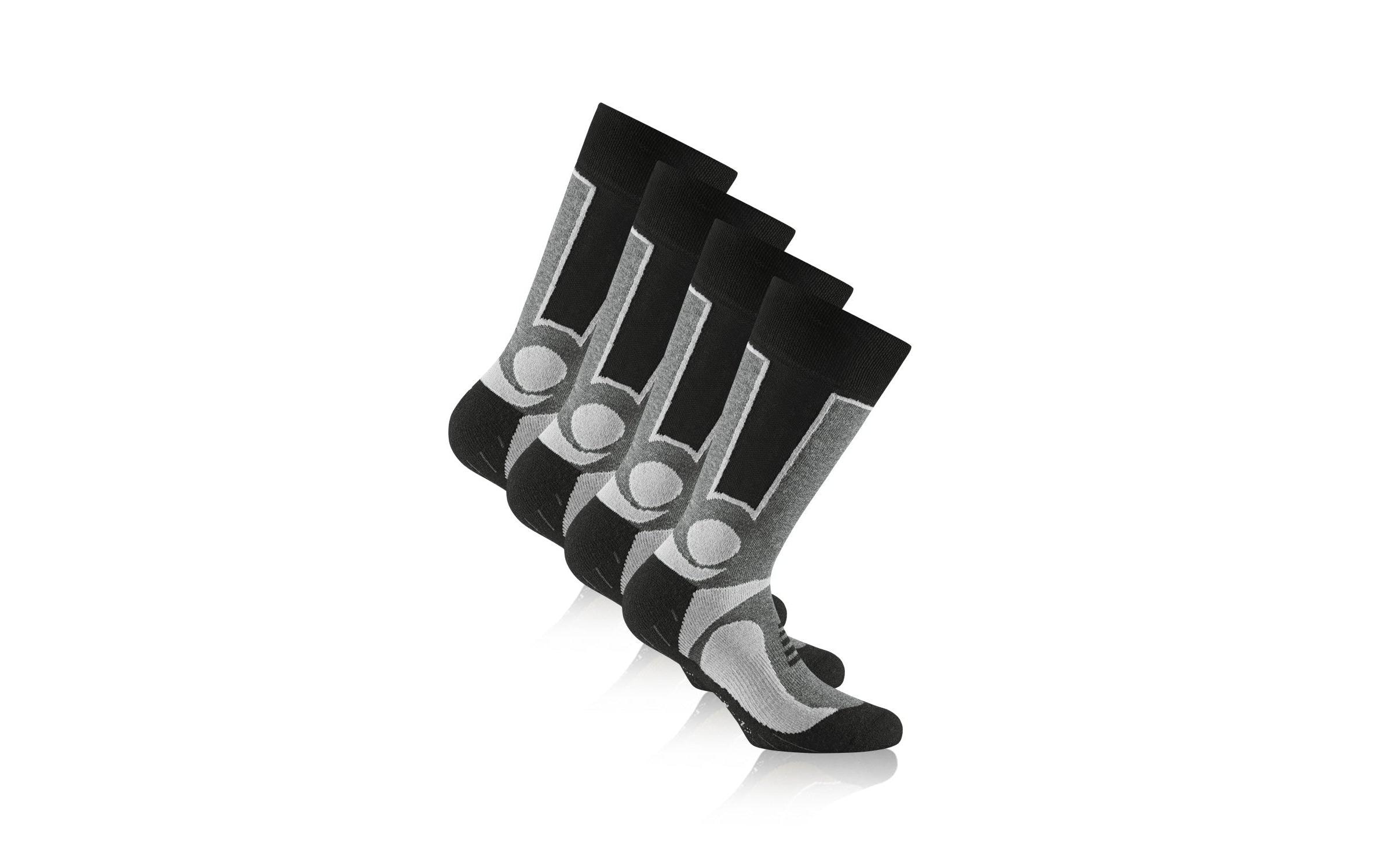 Rohner Socks Socken Trekking Grau/Schwarz 2er-Pack