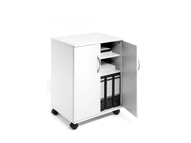 DURABLE Multifunktionswagen 74/53 2 Türen, 2 Böden, Weiss DURABLE Multifunktionswagen 74/53 2 Türen, 2 Böden, Weiss