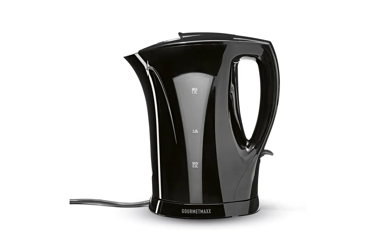 GOURMETmaxx Wasserkocher 1.7 l, Schwarz GOURMETmaxx Wasserkocher 1.7 l, Schwarz