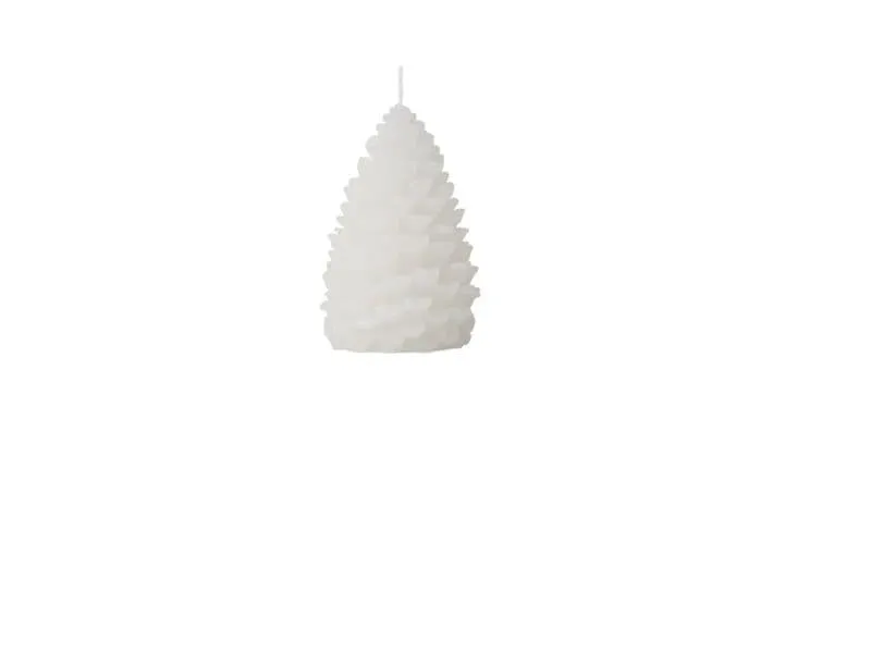 Broste Copenhagen Pine Figure Kerze White, 7 x 10 cm Broste Copenhagen Pine Figure Kerze White, 7 x 10 cm