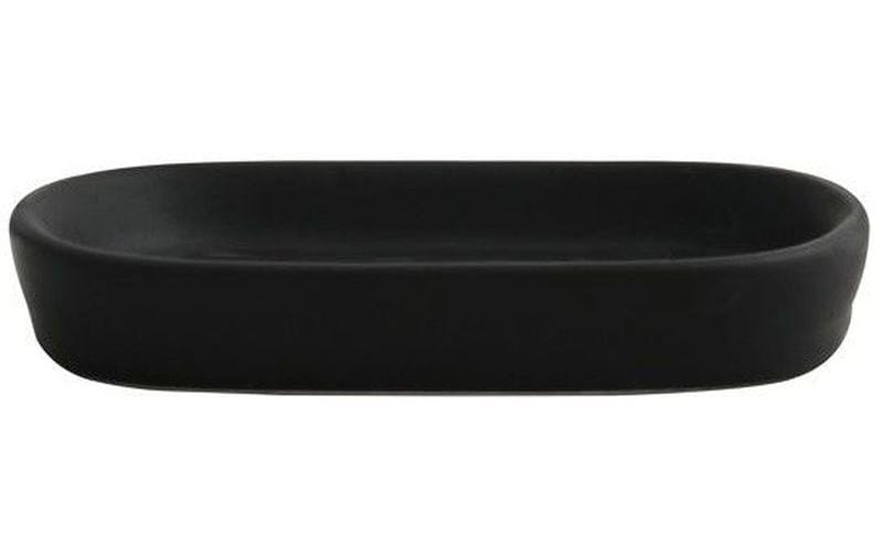 MSV Seifenschale Maonie 9 x 13.9 x 2.4 cm, Schwarz matt MSV Seifenschale Maonie 9 x 13.9 x 2.4 cm, Schwarz matt
