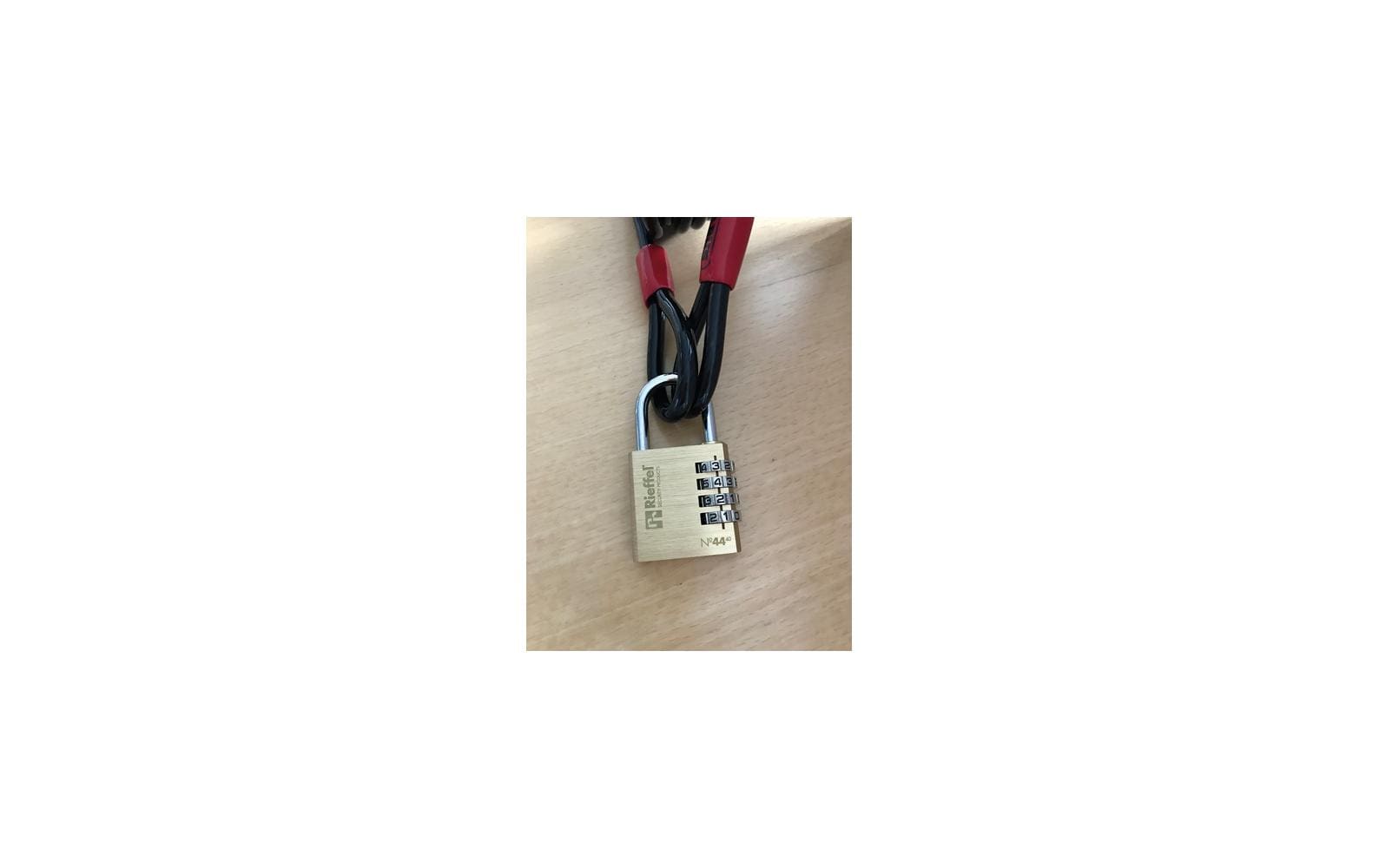 Rieffel Messing Zahlenschloss - 4-stelliger Zahlencode