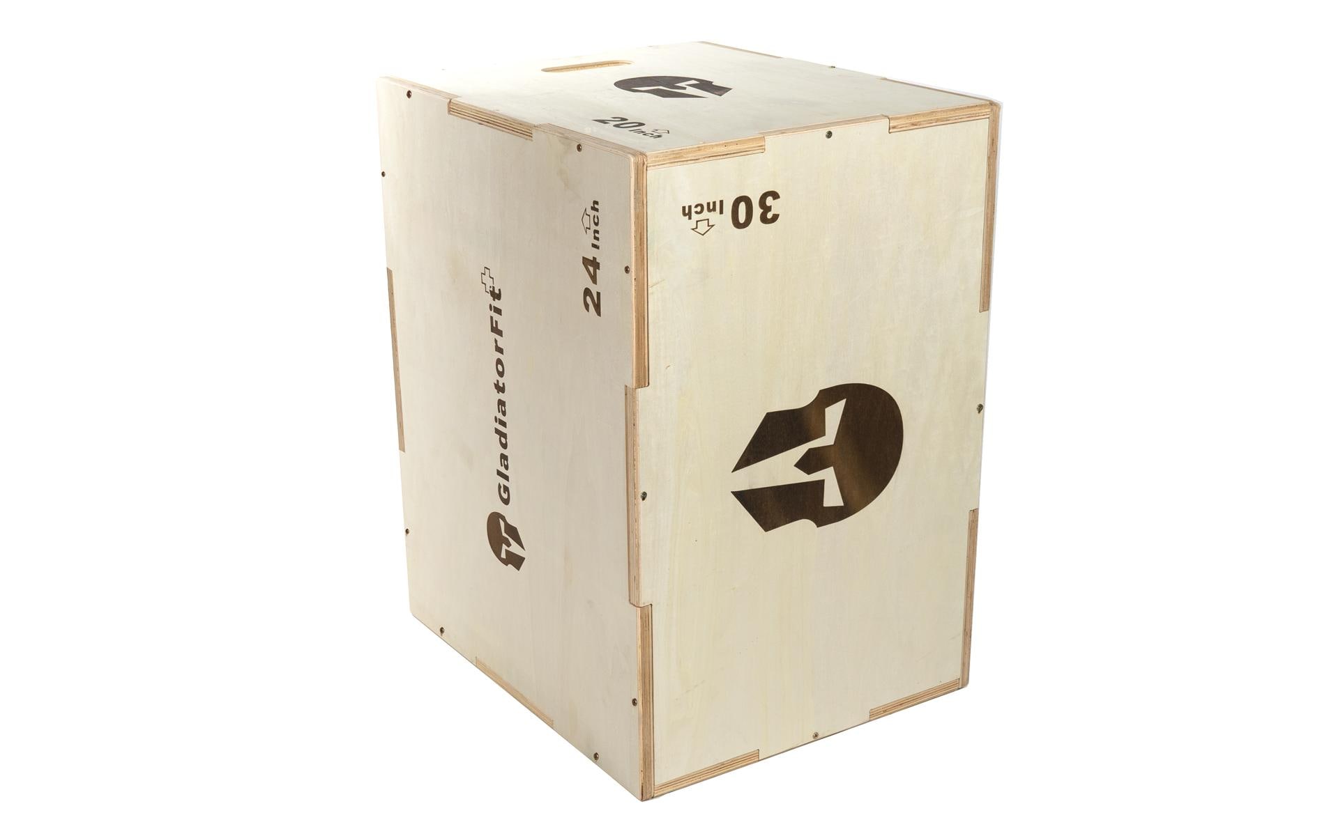 Gladiatorfit Sprung-Plyobox aus Holz 3 in 1