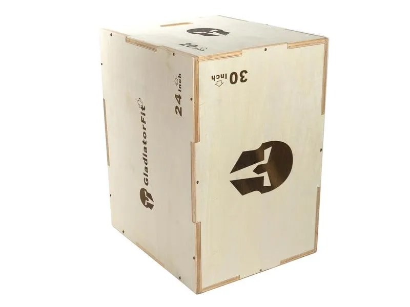 Gladiatorfit Sprung-Plyobox aus Holz 3 in 1 Gladiatorfit Sprung-Plyobox aus Holz 3 in 1
