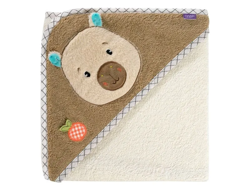 fehn Bade-Set «Capybara Clara» Kapuzenbadetuch