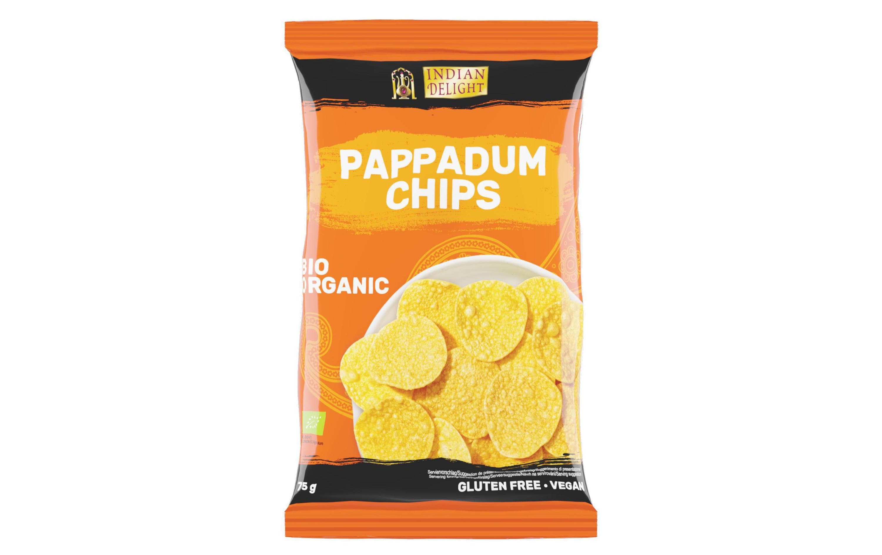 Indian Delight Pappadum Chips 75 g