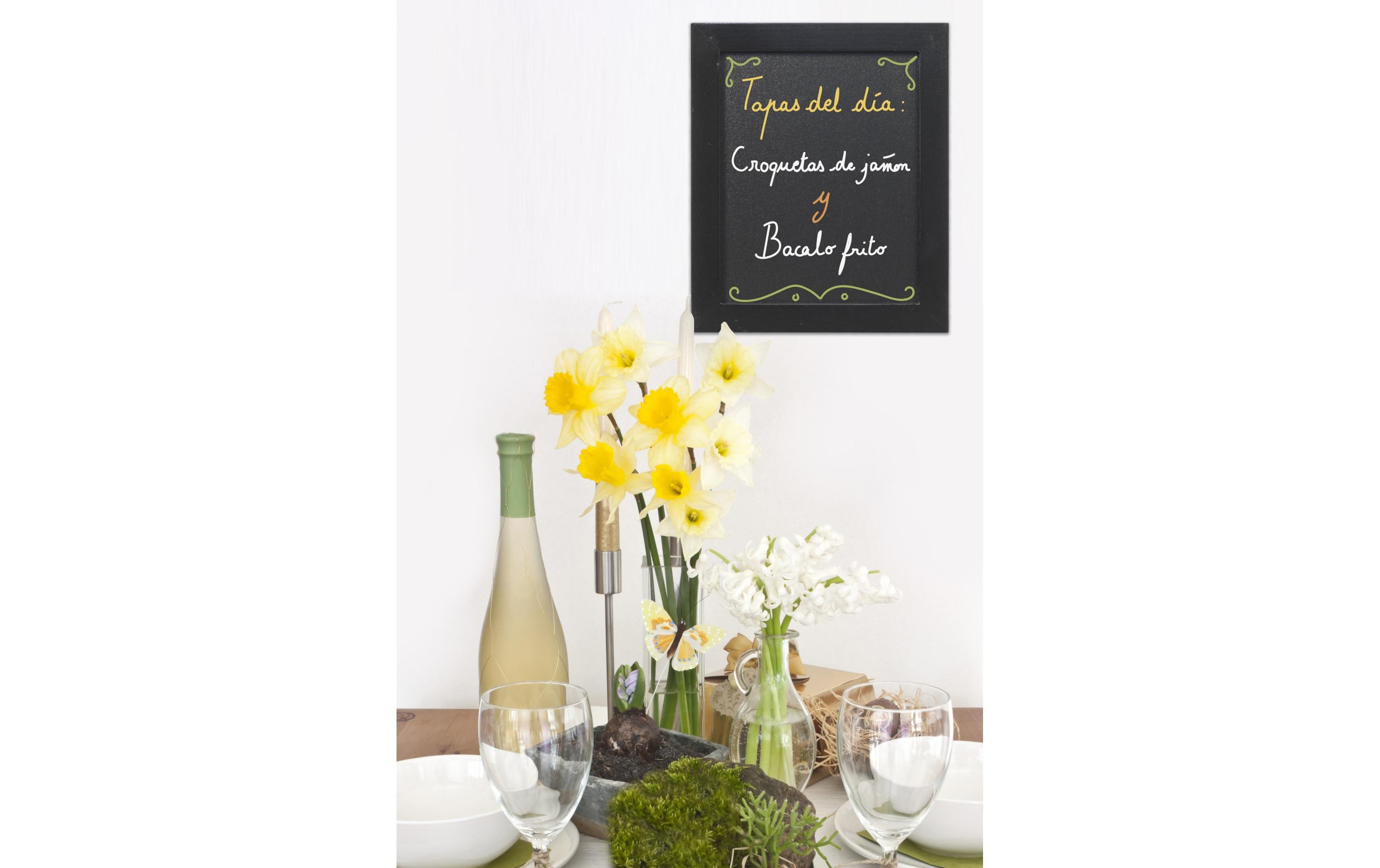 Securit Wandtafel Woody 30 x 40 cm Schwarz