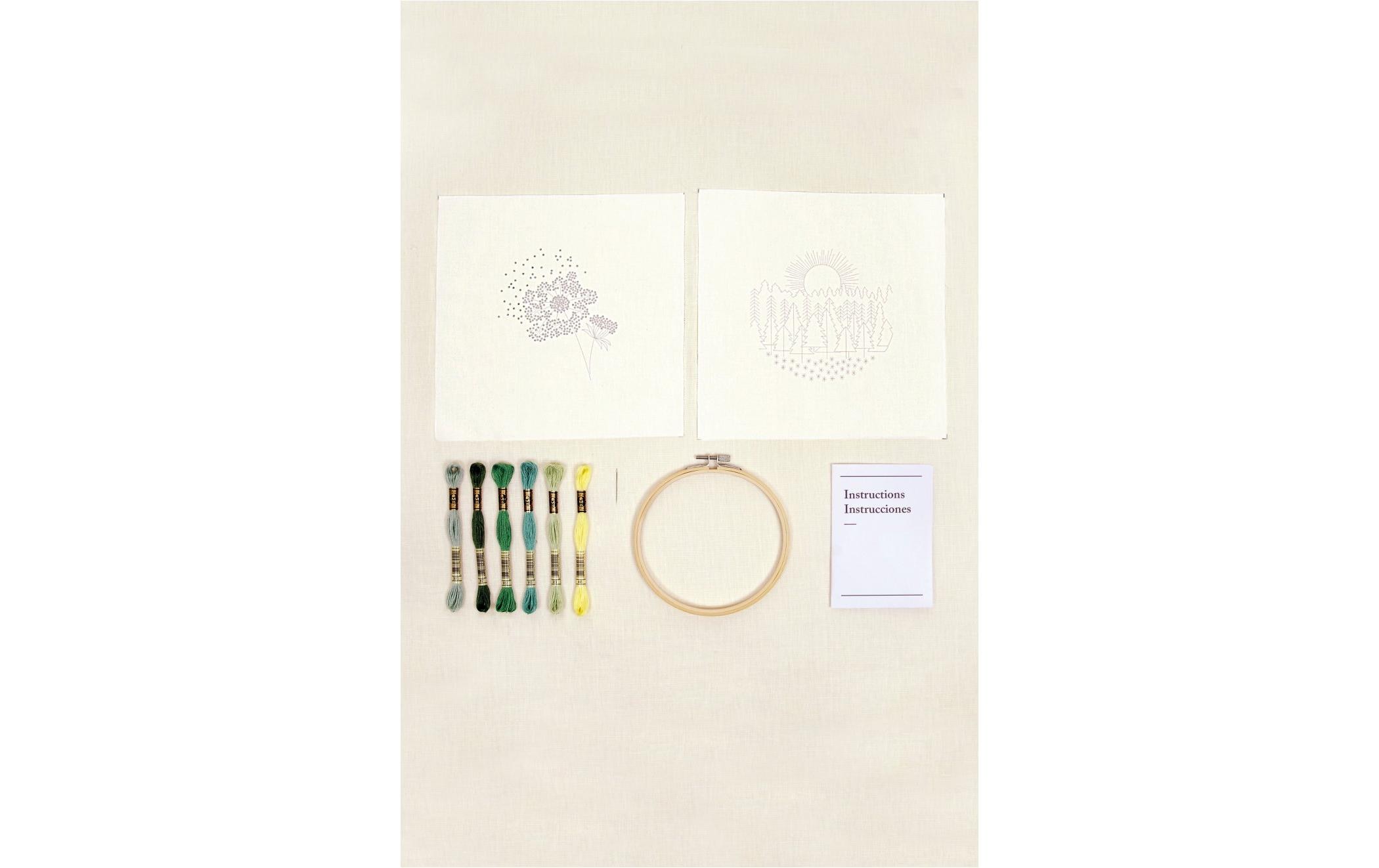 DMC Stickset Mindful Making Duo Waldspaziergang, Ø 15.7 cm DMC Stickset Mindful Making Duo Waldspaziergang, Ø 15.7 cm