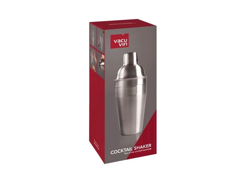 Vacuvin Cocktail Shaker 0.55 l, Silber/Metall